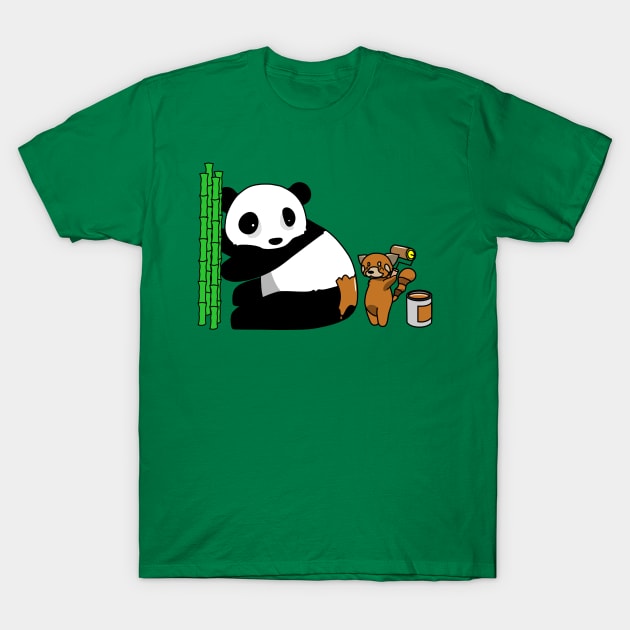 Panda vs. Panda T-Shirt by PepUp